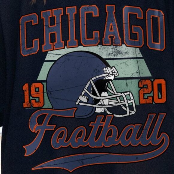 Chicago Football Vintage Style Crewneck Sweatshirt 17 - Picture 2 of 5